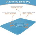 Washable Reusable Bed Pads - Highly Absorbent (4 Pack)