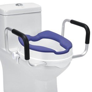 Toilet Seat Riser with Handles for Seniors