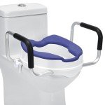 Toilet Seat Riser with Handles for Seniors