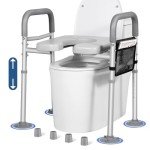 Adjustable Toilet Seat Riser for Seniors - 500lbs