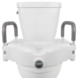 Vive Elevated Toilet Seat with Padded Handles