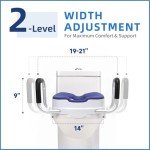 Toilet Seat Riser with Handles for Seniors