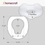 Homecraft Savanah 2" Elevated Toilet Seat
