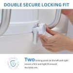 Toilet Seat Riser with Handles for Seniors