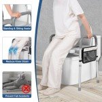 Adjustable Toilet Seat Riser for Seniors - 500lbs