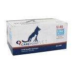 CarePoint U-40 Pet Syringe 29G 1/2cc - 100 Pack
