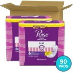Poise Ultimate Absorbency Incontinence Pads, 90 Count