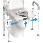 Adjustable Raised Toilet Seat with Handles