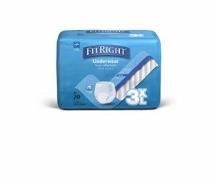 FitRight Heavy Absorbency Adult Incontinence Underwear, 3XL