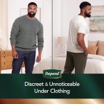 Depend Real Fit Men's Incontinence Underwear, Grey
