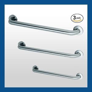 Prestige Grab Bar Bundle - ADA Compliant, 3 Sizes