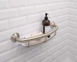 Moen 16-inch Brushed Nickel Grab Bar with Shelf