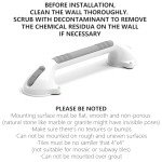 Suction Grab Bars for Bathroom Safety - 2 Pack