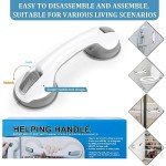 12-Inch Suction Cup Shower Grab Bar for Safety