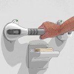 Suction Grab Bars for Bathroom Safety - 2 Pack