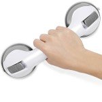 12-Inch Suction Cup Shower Grab Bar for Safety