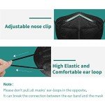 Daddy's Choice Black 5-Layer KN95 Masks, 20 Pack