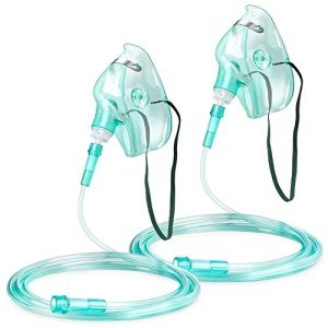 2 Pack Adult Oxygen Masks with Adjustable Straps