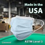 ECOGUARD ASTM Level 3 Disposable Face Masks - 50 Pack