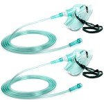 2 Pack Adult Oxygen Masks with Adjustable Straps