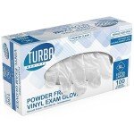 Medium Clear Disposable Vinyl Gloves, 100 Count