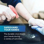 Medium Clear Disposable Vinyl Gloves, 100 Count