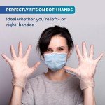 Medium Clear Disposable Vinyl Gloves, 100 Count