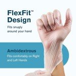 Ridex Medium Powder-Free Vinyl Disposable Gloves
