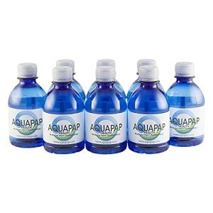 AQUAPAP 8oz Vapor Distilled CPAP Water 8-Pack