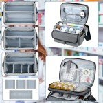 LEIKOLL Portable Medicine Storage Organizer Bag