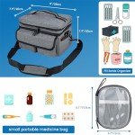 LEIKOLL Portable Medicine Storage Organizer Bag