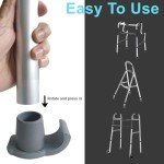 4-Pack Walker Skis for Seniors' Mobility Aid