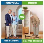 HONEYBULL Adjustable Folding Walking Cane - Black