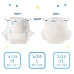 Littleforbig Adult Diaper 10 Pieces - ABDry White Diapers (X-Large 48"-56")