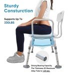 Heavy Duty Bathtub Transfer Bench with Back & Arms