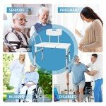 Heavy Duty Bathtub Transfer Bench with Back & Arms