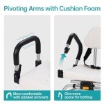 ELENKER Swivel Shower Chair with Safety Features