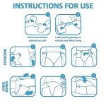 Littleforbig Adult Diaper 10 Pieces - ABDry White Diapers (X-Large 48"-56")