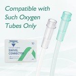360° Rotating Oxygen Tubing Connector - 10 Pack