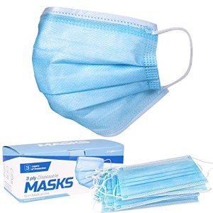 ASTM Certified 3-Ply Disposable Face Masks - 50 Pack