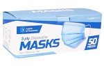ASTM Certified 3-Ply Disposable Face Masks - 50 Pack