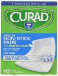 Curad Non-Stick Adhesive Pads, 3"x4", 20 Count