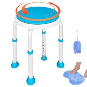 Adjustable 360° Swivel Shower Chair for Disabled