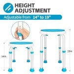 Adjustable 360° Swivel Shower Chair for Disabled