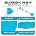 Adjustable 360° Swivel Shower Chair for Disabled