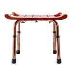 Adjustable Teak Shower Chair for Elderly & Disabled