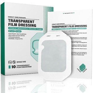 Large Waterproof Transparent Film Dressings - 10 Pack