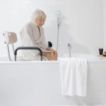 Vaunn Adjustable Shower Chair with Padded Arms