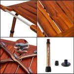 Adjustable Teak Shower Chair for Elderly & Disabled
