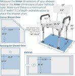 Vaunn Adjustable Shower Chair with Padded Arms